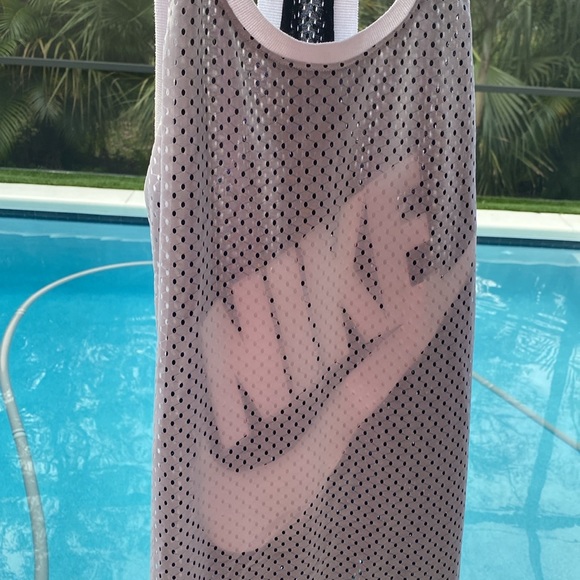 NIKE Just Do It OVERLAY MESH RACERBACK TANK TOP |Size Small - Picture 10 of 10